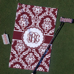 Maroon & White Golf Towel Gift Set (Personalized)