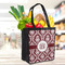 Maroon & White Grocery Bag - LIFESTYLE