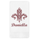 Maroon & White Guest Paper Towels - Full Color (Personalized)