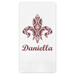 Maroon & White Guest Towels - Full Color (Personalized)