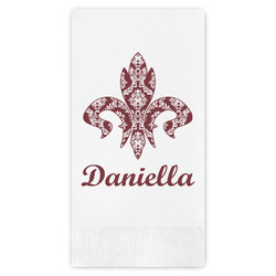 Maroon & White Guest Paper Towels - Full Color (Personalized)