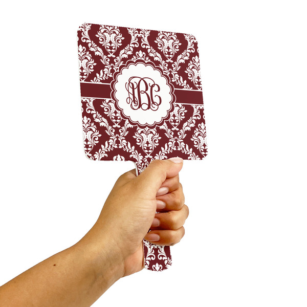 Maroon & White Hand Mirrors - Alt View
