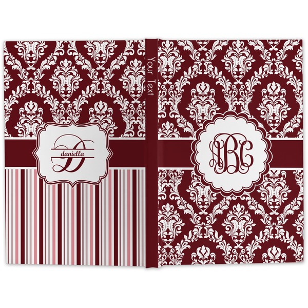 Maroon & White Hard Cover Journal - Apvl