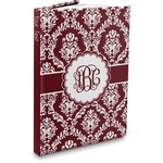 Maroon & White Hardbound Journal - 7.25" x 10" (Personalized)