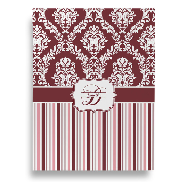 Maroon & White House Flags - Double Sided - BACK