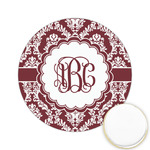 Maroon & White Printed Cookie Topper - 2.15" (Personalized)