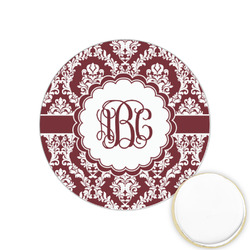 Maroon & White Printed Cookie Topper - 1.25" (Personalized)