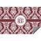 Maroon & White Indoor / Outdoor Rug - 6'x8' w/ Monogram