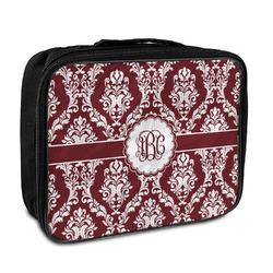 Maroon & White Insulated Lunch Bag (Personalized)