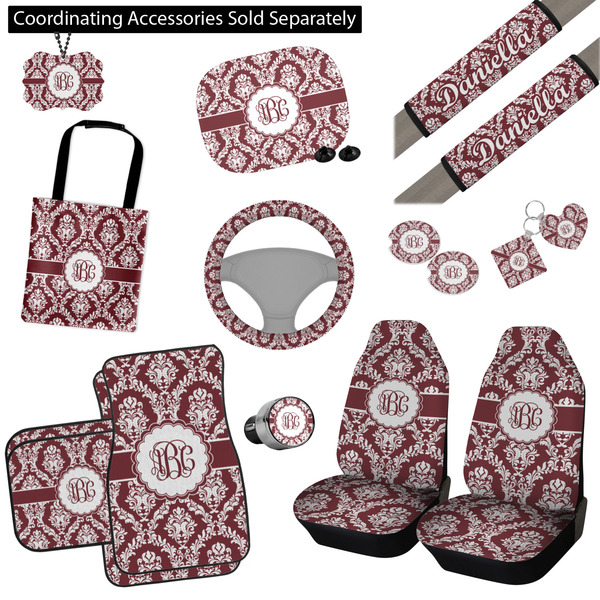 Maroon & White Interior Car Accessories