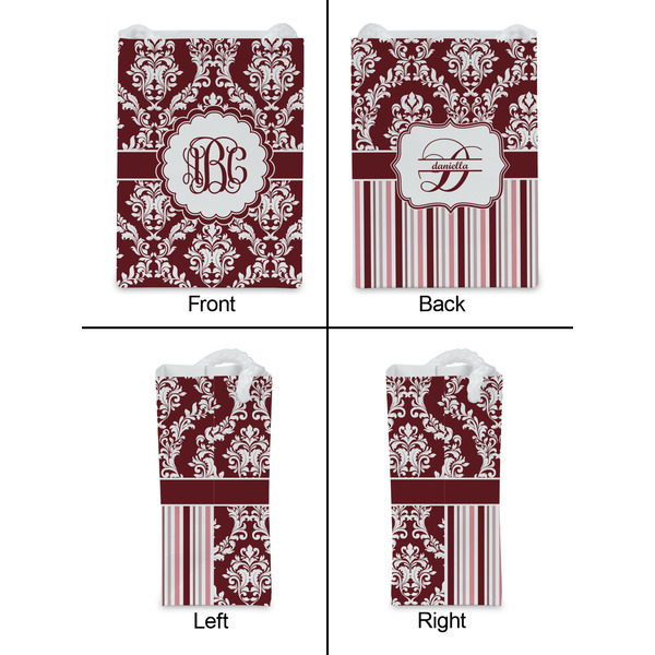 Maroon & White Jewelry Gift Bag - Gloss - Approval