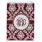 Maroon & White Jewelry Gift Bag - Gloss - Front