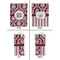 Maroon & White Jewelry Gift Bag - Matte - Approval