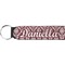 Maroon & White Neoprene Keychain Fob (Personalized)