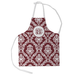 Maroon & White Kid's Apron - Small (Personalized)