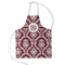 Maroon & White Kid's Aprons - Small Approval