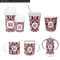 Maroon & White Kid's Drinkware - Customized & Personalized