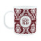 Maroon & White Plastic Kids Mug (Personalized)