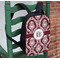 Maroon & White Kids Backpack - In Context