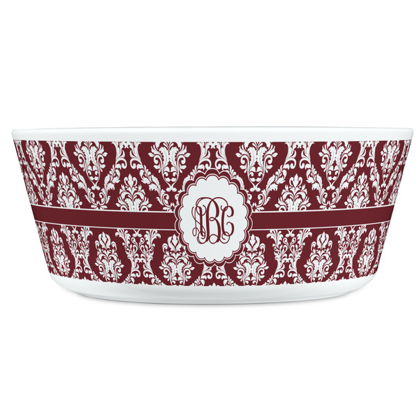 Maroon & White Kids Bowls - FRONT