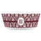 Maroon & White Kids Bowls - FRONT