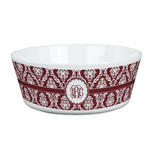 Maroon & White Kid's Bowl (Personalized)