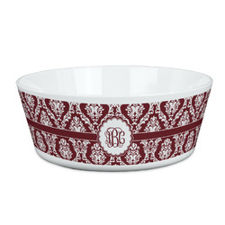 Maroon & White Kid's Bowl (Personalized)