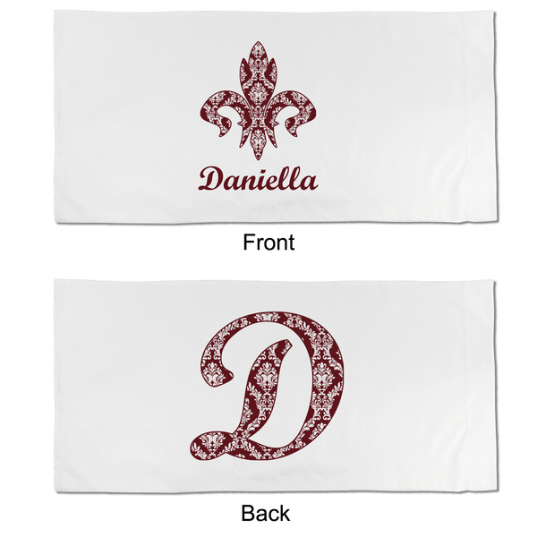 Maroon & White King Pillow Case - APPROVAL (partial print)