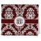 Maroon & White Kitchen Towel - Poly Cotton w/ Monograms
