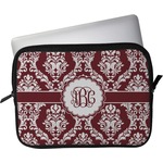 Maroon & White Laptop Sleeve / Case - 13" (Personalized)