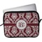 Maroon & White Laptop Sleeve / Case - 11" (Personalized)