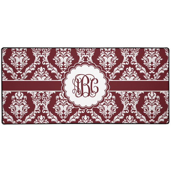 Maroon & White Large Gaming Mats - APPROVAL