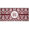 Maroon & White Large Gaming Mats - APPROVAL