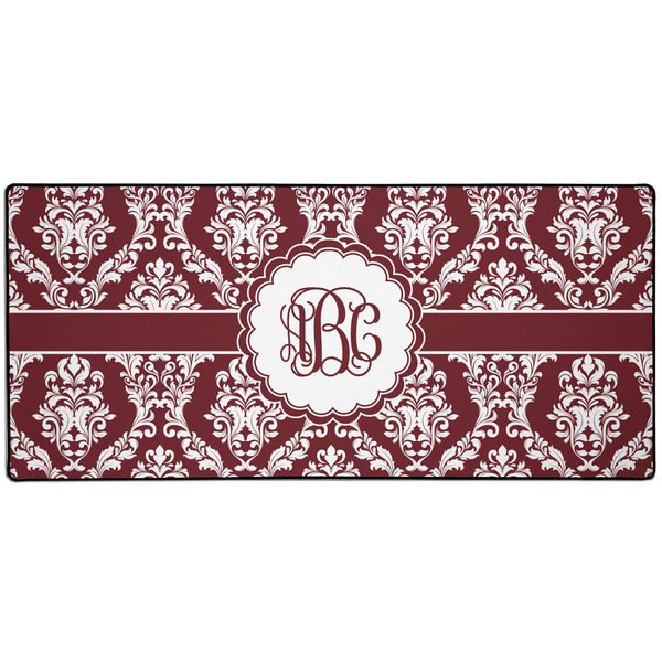 Custom Maroon & White 3XL Gaming Mouse Pad - 35" x 16" (Personalized)