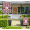Maroon & White Large Garden Flag - Double Sided (Personalized)