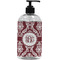 Maroon & White Plastic Soap / Lotion Dispenser (Personalized)