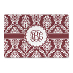 Maroon & White Large Rectangle Car Magnet (Personalized)