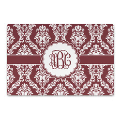 Maroon & White Large Rectangle Car Magnet (Personalized)