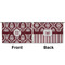 Maroon & White Large Zipper Pouch Approval (Front and Back)