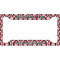 Maroon & White License Plate Frame - Style A (Personalized)