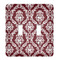 Maroon & White Light Switch Cover (2 Toggle Plate)