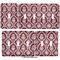 Maroon & White Light Switch Covers all sizes