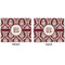 Maroon & White Linen Placemat - APPROVAL (double sided)