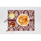 Maroon & White Linen Placemat - Lifestyle (single)