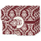 Maroon & White Linen Placemat - MAIN Set of 4 (double sided)