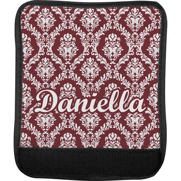Maroon & White Luggage Handle Wrap (Approval)