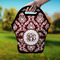 Maroon & White Lunch Bag - Hand