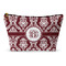 Maroon & White Structured Accessory Purse (Front)
