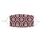 Maroon & White Kid's Cloth Face Mask - Standard