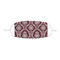 Maroon & White Kid's Cloth Face Mask - XSmall